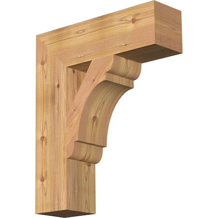 Olympic Block Smooth Bracket, Western Red Cedar, 5 1/2"W x 20"D x 24"H